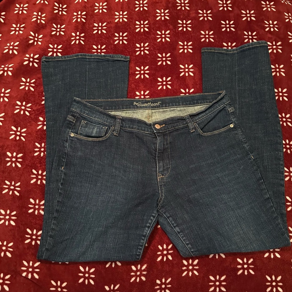 Old Navy Women's Flare & Wide Leg Jeans - Dark Blue